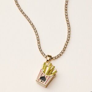 Kate Spade Gold and Black Pendant Necklace new in the box